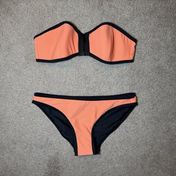 Triangl Orange Zip Bikini Size Small *Same Style Seen On Britney Spears* - Picture 1 of 5